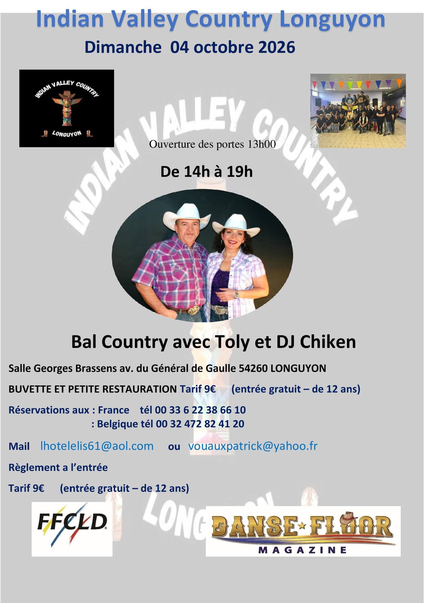 Affiche Événement country — 4 octobre 2026