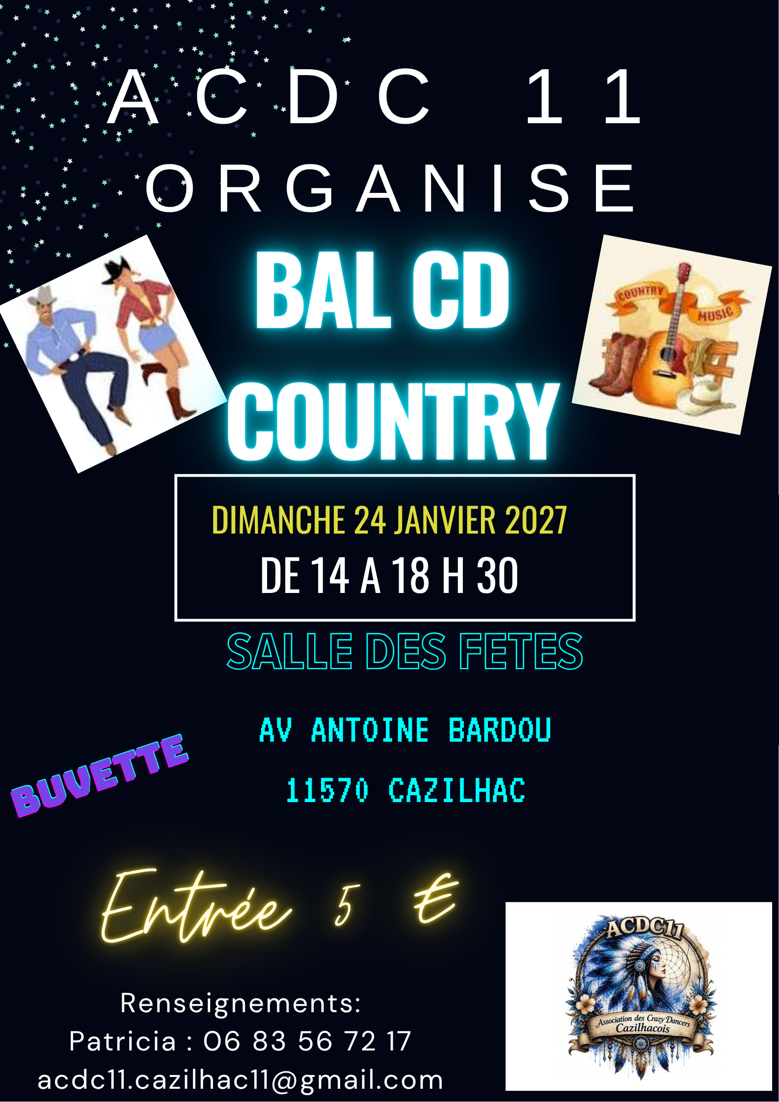 Affiche Événement country — 24 janvier 2027