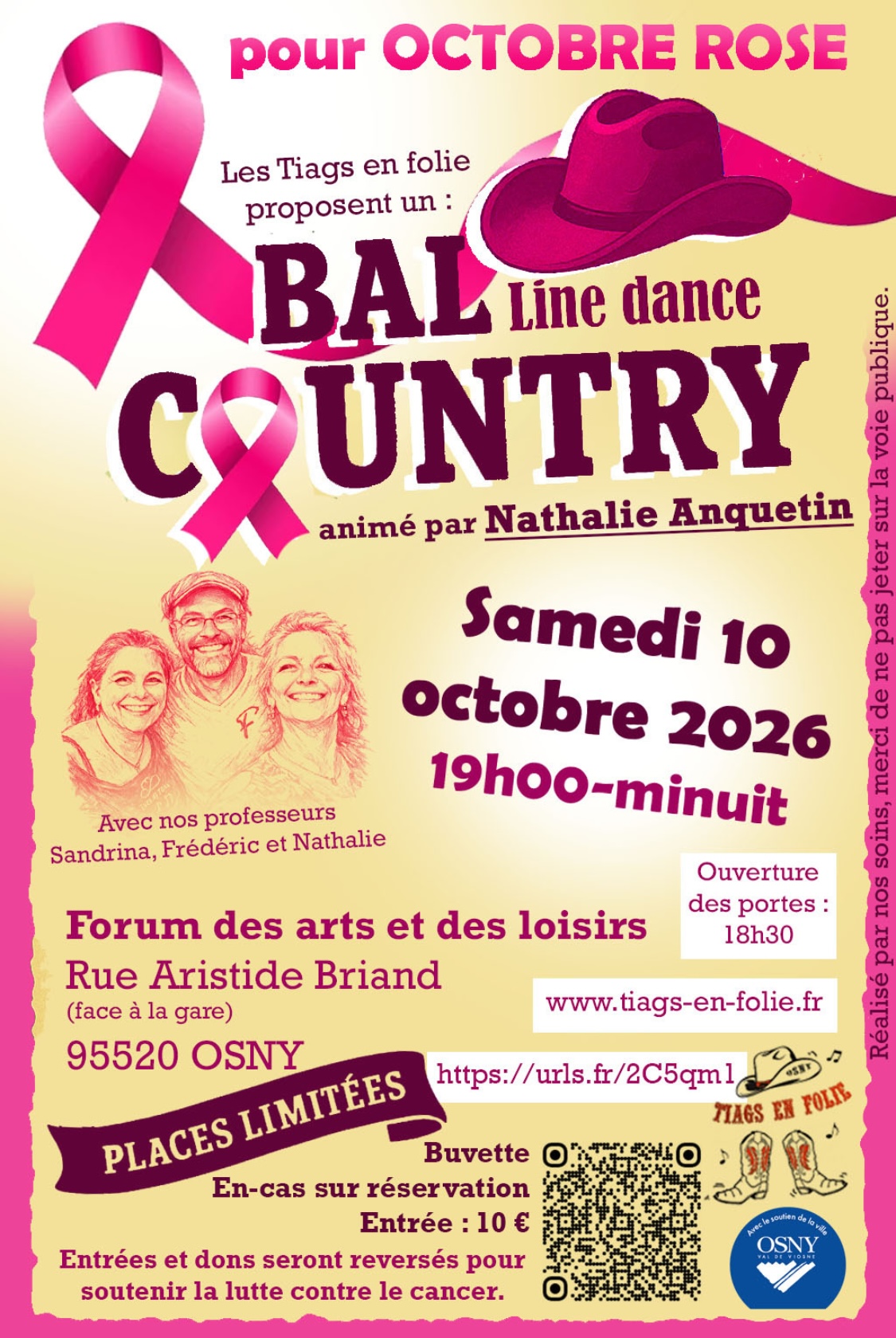 Affiche Événement country — 10 octobre 2026