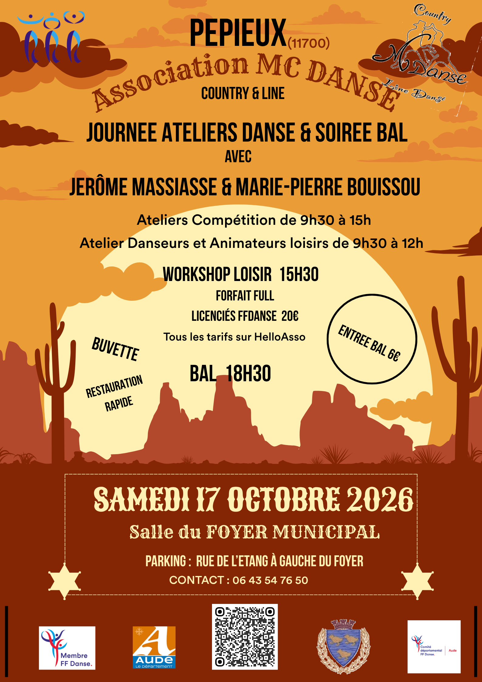 Affiche Événement country — 17 octobre 2026