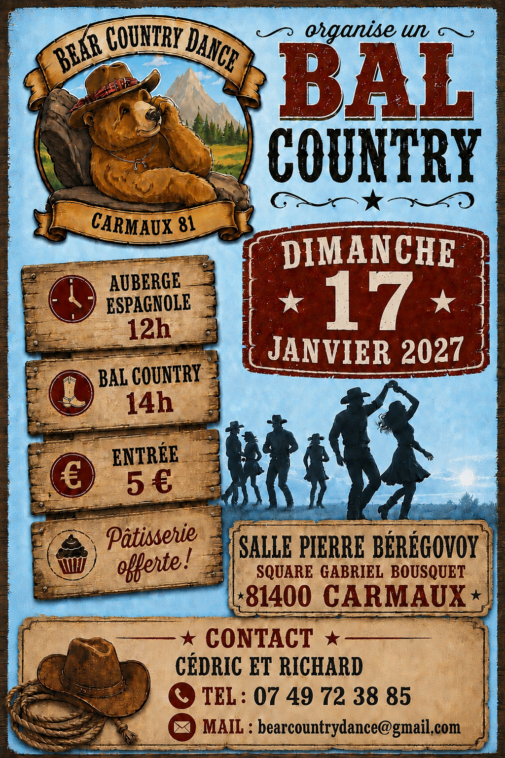 Affiche Événement country — 17 janvier 2027