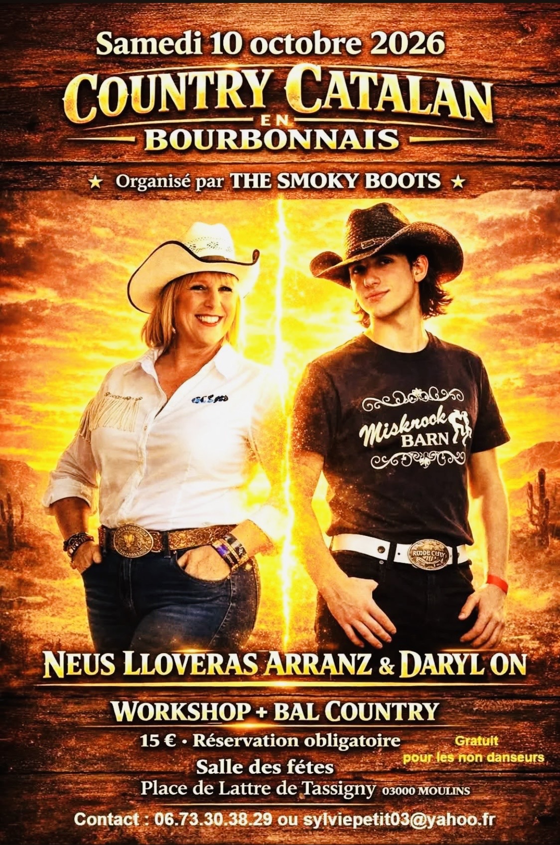 Affiche Événement country — 10 octobre 2026