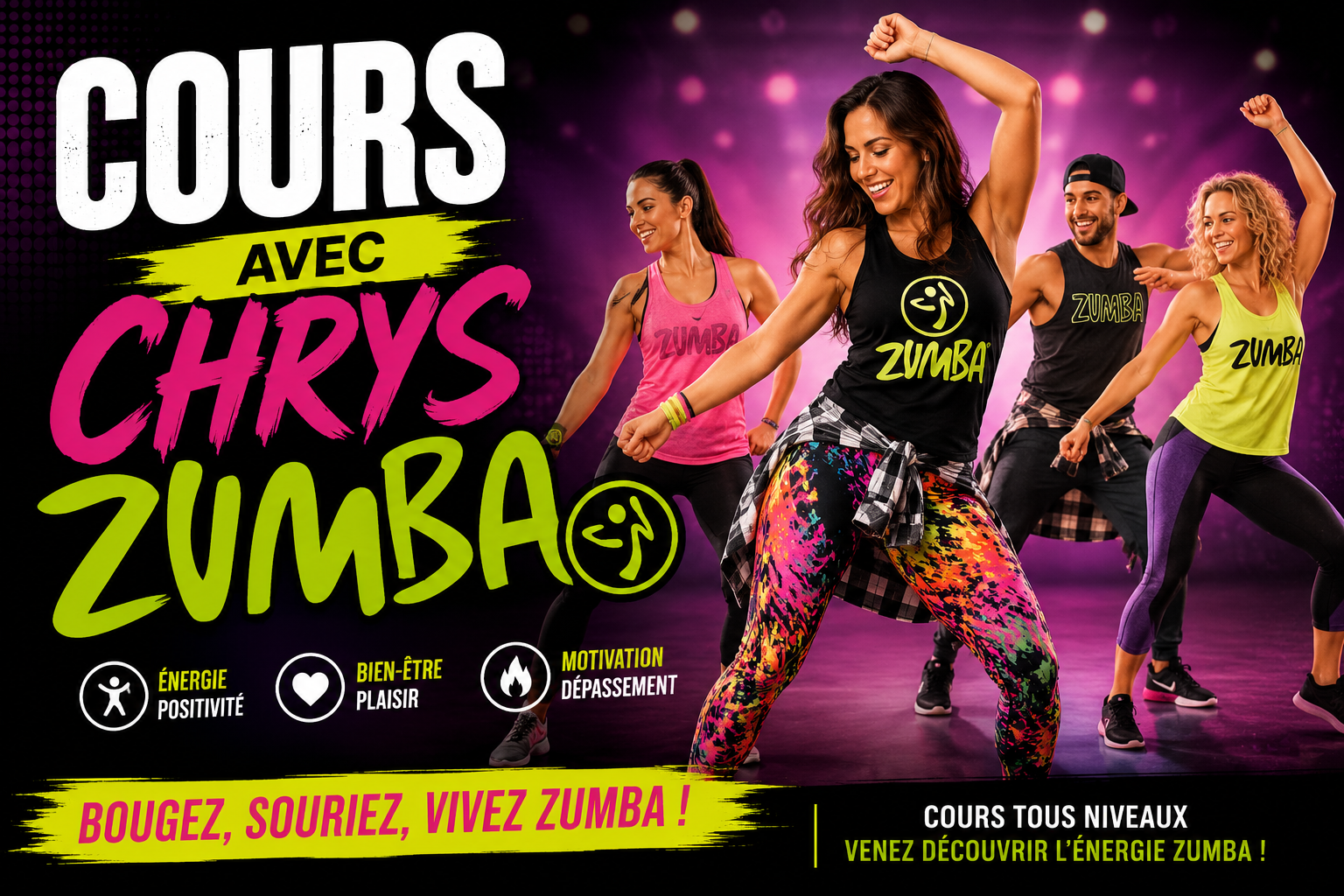 Cours de Zumba avec Chrys à Saint-Gauzens près de Lavaur dans le Tarn